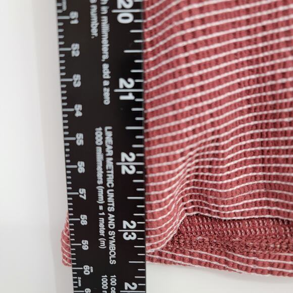 Como Blu Women's Striped Bell Sleeve V Neck Blouse Size Medium - Picture 7 of 8